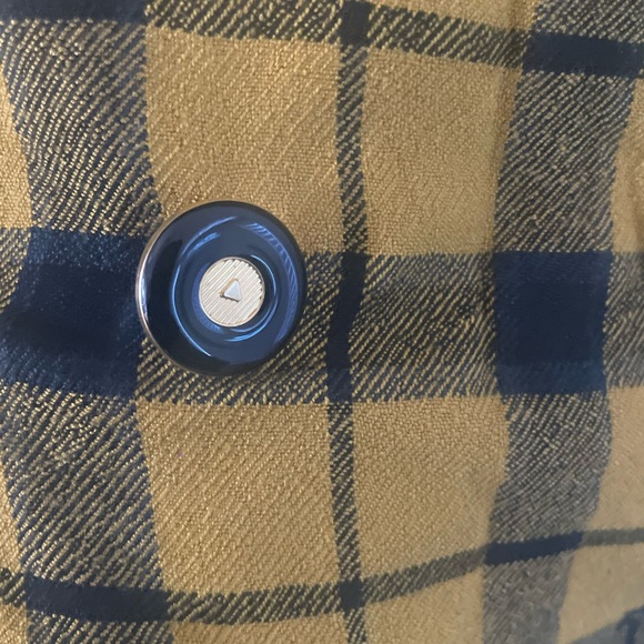 Le Suit Women's Vintage Yellow And Black Plaid Checker Jacket Size 10 - Picture 3 of 9